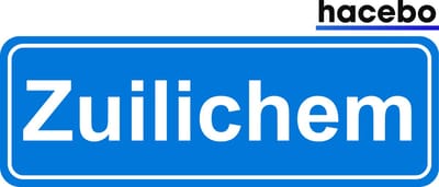 Hacebo - Plaatsnaam Sticker - 29x10 CM - Zuilichem sticker - Verkeersborden sticker - grappige cadeaus - Zuilichem