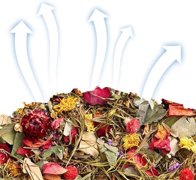 Hamster Beddengoed - Kleine Dieren Bodem - Kooi Inrichting - Natuurlijke Geur Absorptie - 100 Gram - Bloemen Mix