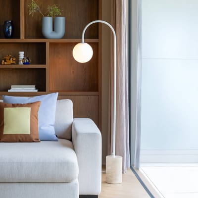 it's about RoMi Vloerlamp Tivoli - Wit - 20x42x163cm - Modern - Staande lampen voor Woonkamer - Slaapkamer