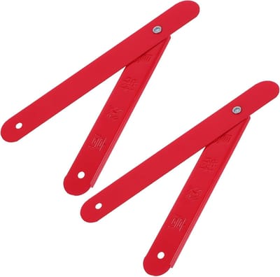 Ladder Scharnier Set - Klapladder Onderdelen - Stabiliteit Verbeteren - Geïsoleerd Aluminium - 2 Stuks - Rood