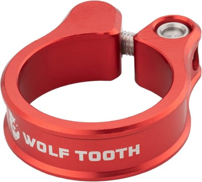 Zadelpen Klem - Zadelklem Fiets - Fiets Zadel Bevestigen - Zelfuitlijnende Bout - 34.9mm Diameter - Rood