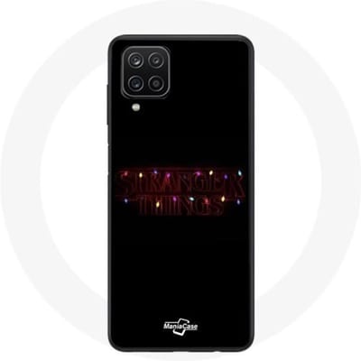 Coque - MANIACASE - Samsung Galaxy A42 5G - Souple - Noir - Stranger Things Joyeux Noël