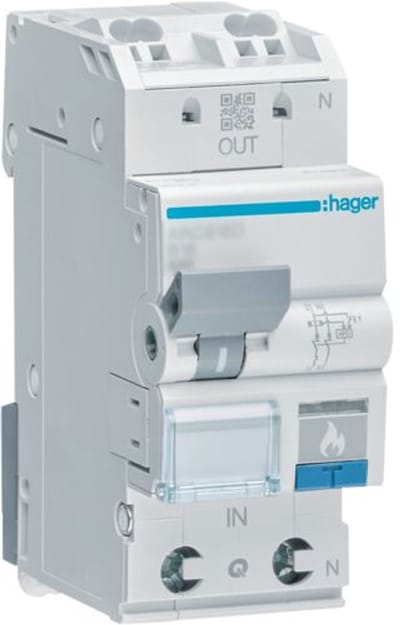 Hager ARC966D Brandbeveiligingsschakelaar 2-polig 16 A 230 V 1 stuk(s)