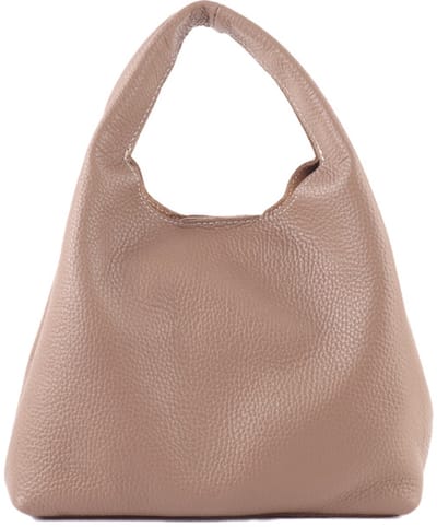 Giuliano lederen handtas Jente - Leer - Dames - Made in Italy - Taupe