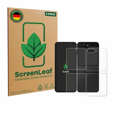 2 Stuks Screenprotector voor Samsung Galaxy Z Flip 7 FE (Voor+Achter) - Hoogwaardige Beschermfolie transparant