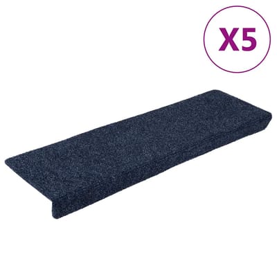 vidaXL - Trapmatten - Zelfklevend - 5 - stuks - 65x21x4 - cm - Antraciet