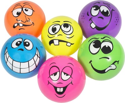 Spordas gezichtsballen set - 6 stuks geurende speelballen.