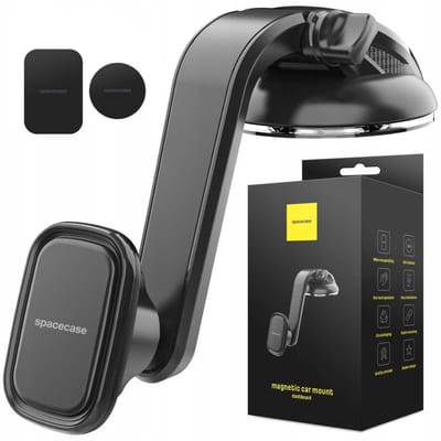 Spacecase Magnetische Autohouder Sc11 Voor Telefoon Zwart