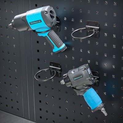 Datona® Boormachinehouders voor gereedschapsbord – set van 4 stuks - Zwart