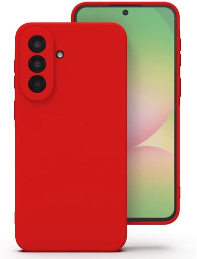CaseMania Backcase hoesje geschikt voor Samsung Galaxy A27 - Effen Rood - Silicone