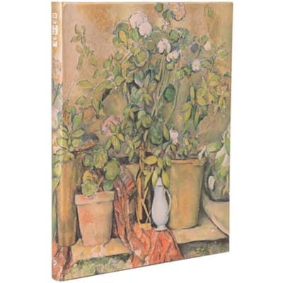 Paperblanks cahier, cezanne's terracotta plants and flowers, hardcover, formaat ultra, gelinieerd