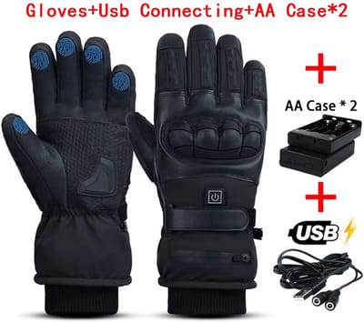 Verwarmde Tactische Motorhandschoenen voor Heren – Winterhandschoenen, Elektrische Handschoenen, Fiets- en Motorrijhandschoenen, Outdoor, Fietsen, Auto, Motor Accessoires & Winter Fietsbenodigdheden