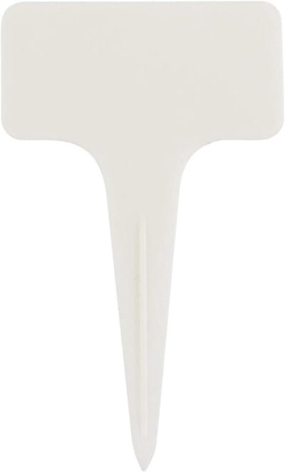 Plantenlabels T-vorm - Tuinmarkers Planten - Planten Identificeren - Duurzaam PP Materiaal - 20 Stuks - Wit