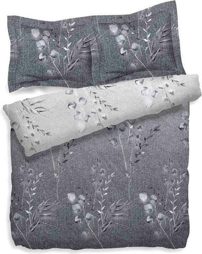 Heckettlane Dana Dekbedovertrek - Tweepersoons - 200x200/220 cm - Grey