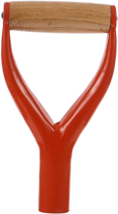 Tuingreep Vervanging - Schepsteel - Tuinieren - Ergonomische Y-vorm - 22 x 12 x 3.3 cm - Rood