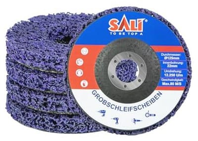 125mm Hoekslijper Schuurdiscs - 5 Stuks Reinigingsset voor Schuren en Ontroesten