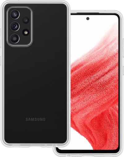 Hoesje Geschikt voor Samsung Galaxy A53 - Sterk & Shockproof - Hoes Cover - Siliconen Case - Transparant