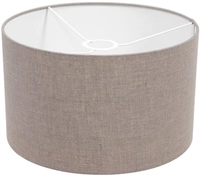 Grijze textiele lampenkap K7396RS Ø 30cm met E27 support - Modern design - Steinhauer