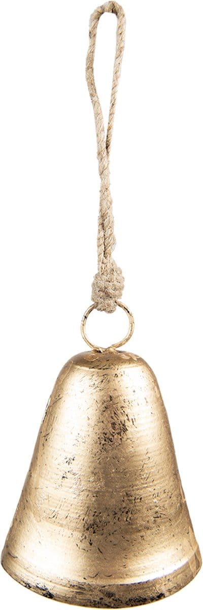 Clayre & Eef Hanger Bel 13 cm Goudkleurig Ijzer Woondecoratie