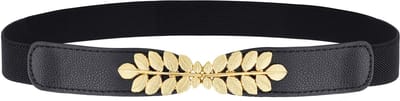 Metalen decoratieve riem voor dames, dunne riem, elastische tailleband, stretchy riem voor jurken