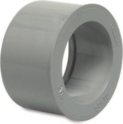 PVC verloopring – 80 x 100 mm lijmmof x spie grijs KOMO