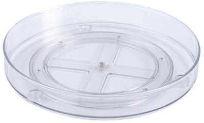 QTTVBTNA -Drehteller Organizer, Küchen Kühlschrank Organizer, 360° Kühlschrank Drehplatte Gewürzhalter, Drehbarer Organizer für Küche Speisekammer Schrank Dresser (23cm Durchmesser)
