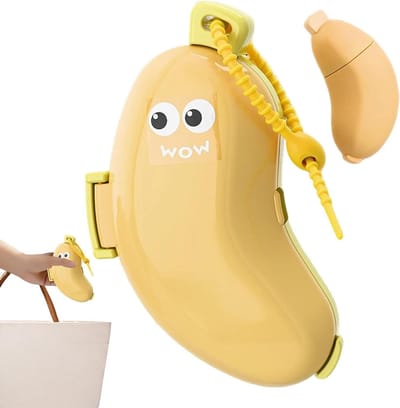 Tandenborstelhoesjes - Reisbescherming - Hygiënisch Reizen - Met Tandpasta Dispenser - 8.7 x 3 cm - Geel