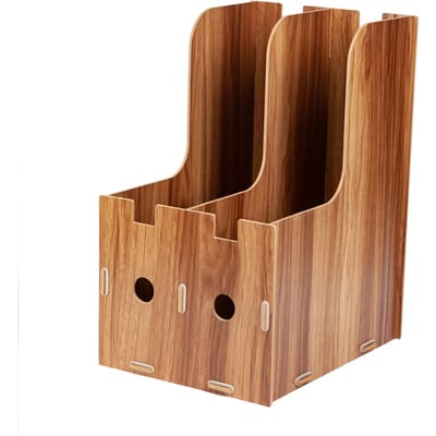 Tijdschrift Boek Bestandsstandaard Organizer Bestandsorteerder Kantoor Thuis Bureau Opbergdoos Kersenhout brown