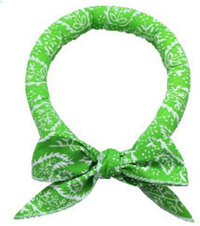 Koelbandana Hond - Honden Sjaal - Huisdier Koelen - Verdampingskoeling - 100 cm - Groen
