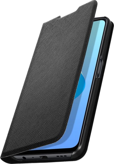 Bigben Connected, Hoesje geschikt voor Realme 9i - Folio Stand met Kaarthouder, Zwart
