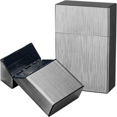 Sigarettendoosje Zilver - Sigaretten Box - Weerbestendig – 20 Sigaretten