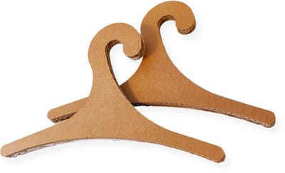 Kartonnen kledinghangers (12x) - 12 stuks - Kartent