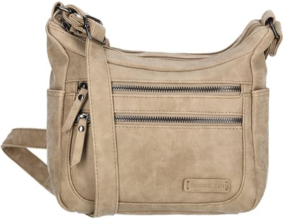 Enrico Benetti Medium Crossbodytas / Schoudertas Dames - Noumea - Taupe