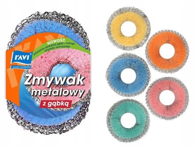 Ravi - Metalen Spons - Voor Afwas - Meerdere Kleuren - Duurzaam