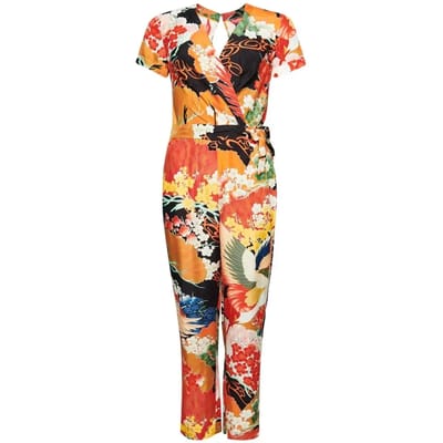 Superdry Vintage Woven Jumpsuit Korte Mouw Jurk Veelkleurig S Vrouw