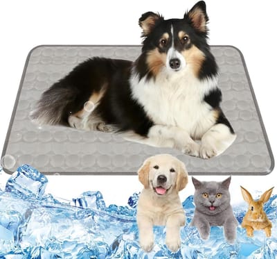 Zelfkoelende Mat voor Honden en Katten, 100 x 70 cm, Wasbare Koelmat voor Thuis en Op Reis, Ideaal voor Warm Weer