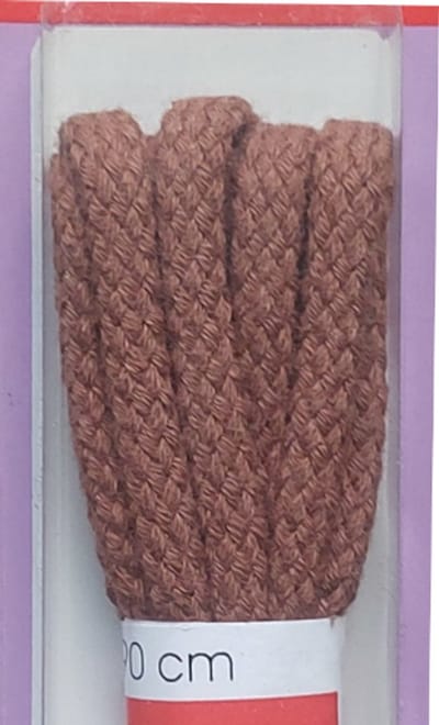 Ronilux Veter - Licht Bruin - Rond - Koord Veters - Lengte 90 cm - Dikte 4 mm - Schoenveter