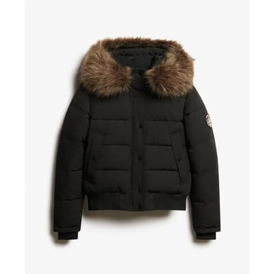 Superdry EVEREST HOODED BOMBER JKT Dames Jas - Maat XS