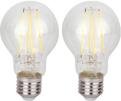 LED line LITE LED Filament Lamp A60 E27 - 10W (vervangt 100W) - 1200lm - Ø60mm - 230V - Energiezuinig - 2 stuks