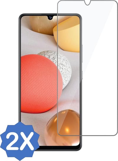 Screenprotector geschikt voor Samsung Galaxy A22 4G - Beschermglas Screen Protector Glas - 2 Stuks