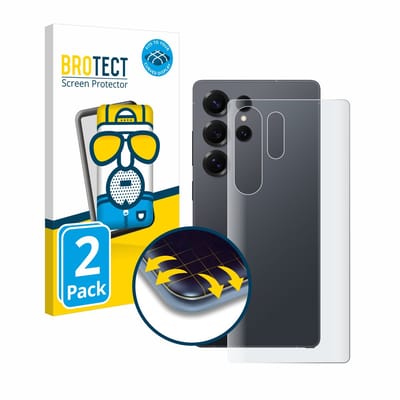 BROTECT - Screenprotector voor Samsung Galaxy S25 Ultra Enterprise Edition (Achterkant) - Folie Beschermfolie matte volledig dekking 2 Stuks