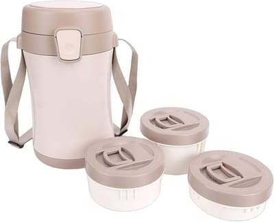 Geïsoleerde Voedselcontainer - Vacuüm Lunchbox - Maaltijden Warm Houden - Grote Inhoud Inclusief Bakjes
