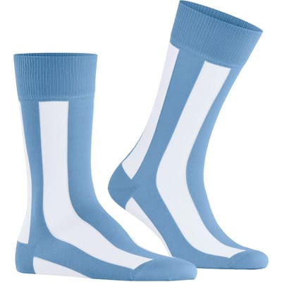 Burlington Retro Lines gedessineerd katoen Sokken heren blauw - maat 40-46
