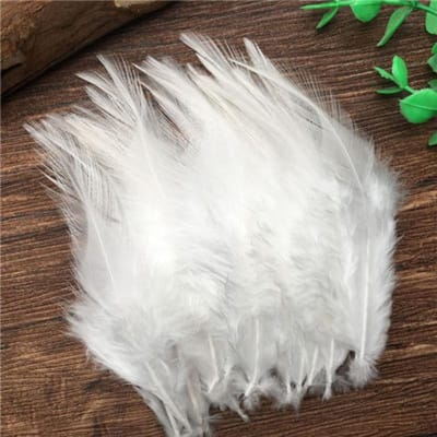 50 stuks witte kleur 10-15cm fazanten kippenveren voor doe-het-zelf-ambachten haan plumas sieraden dromenvanger oorbel decoratie white