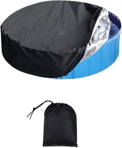 Ronde Zwembadafdekking 366 cm - UV-bescherming, Waterdichte Bescherming voor Boven Grond Zwembaden, Kinderen Veiligheid