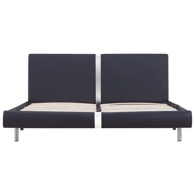vidaXL - Bedframe - kunstleer - zwart - 120x200 - cm
