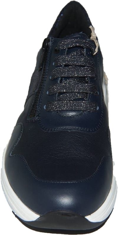 Solidus -Dames - blauw donker - sneakers - maat 42,5