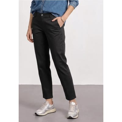 Casual fit chino's in een zachte stof