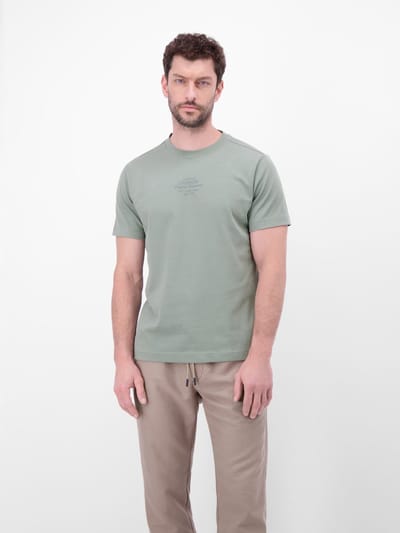 Lerros - T-shirt - Heren - 3XL - 228 STORM GREY - Katoen - 2623020