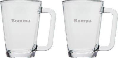 Theeglas gegraveerd - 26cl - Bomma-Bompa